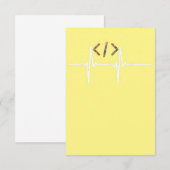 Coders Funny | Codering computersoftwareprogramma' Bedankkaart (Voorkant / Achterkant)