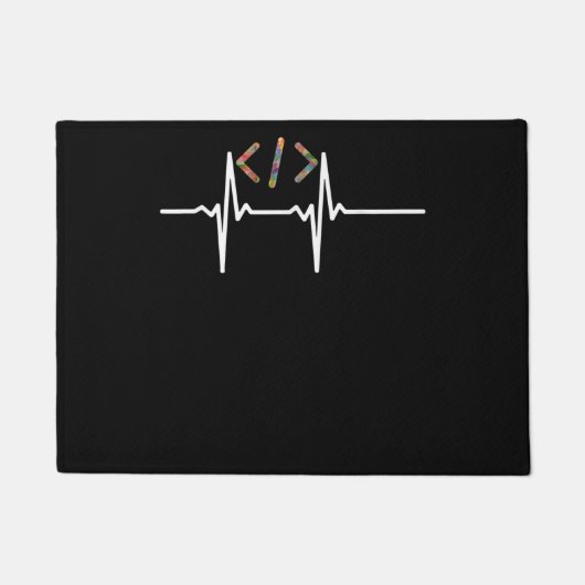 Coders Funny | Codering computersoftwareprogramma' Deurmat (Voorkant)