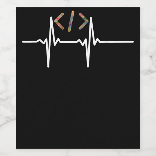 Coders Funny | Codering computersoftwareprogramma' Wijn Etiket (Enkel label)