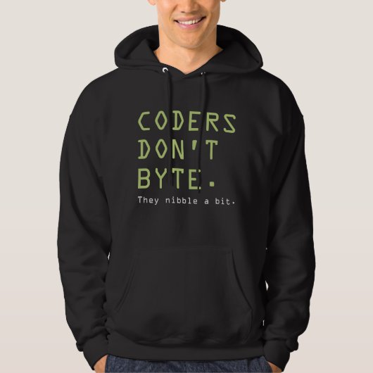 Coders niet Byte Hoodie (Voorkant)