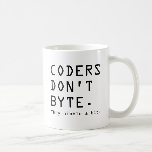 Coders niet Byte Koffiemok (Rechts)