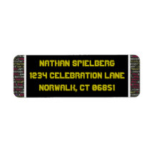 Coder's partij retour adres label