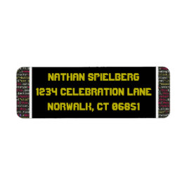 Coder's partij retour adres label