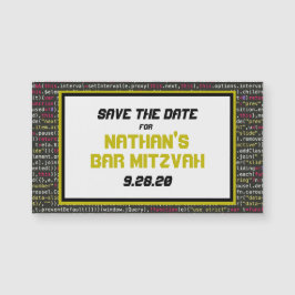 Coder's Party Save the Date Magnet (klein)