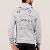 Coders/Programmeur Hoodie | HTML CSS JS (Achterkant)
