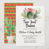 Codes baby showers cactus kaart (Voorkant / Achterkant)