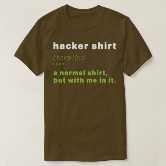 Codeur 1 van de computerwetenschapsprogrammeur t-shirt (Design voorkant)