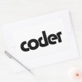 Codeur Rechthoekige Sticker (Envelop)