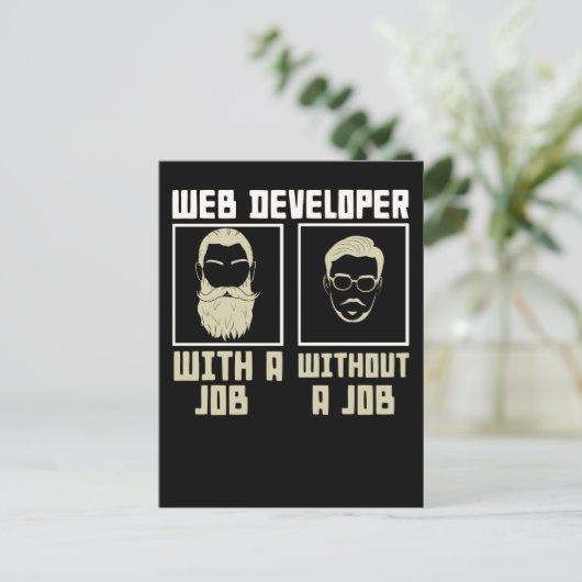 Codeur voor IT Developer Nerd Briefkaart (Staand voorkant)