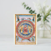 Codex Amiatinus Christus in Majesty Briefkaart (Staand voorkant)