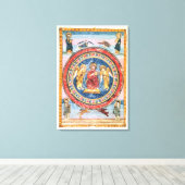 Codex Amiatinus Christus in Majesty Canvas Afdruk (Insitu (Houten vloer))
