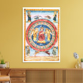 Codex Amiatinus Christus in Majesty Canvas Afdruk (Insitu (Woonkamer))