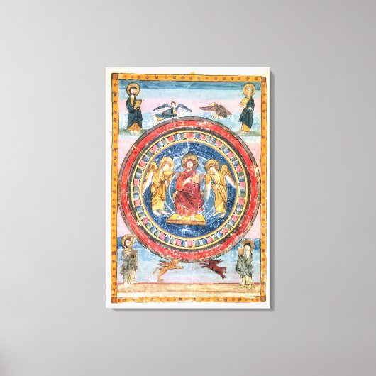 Codex Amiatinus Christus in Majesty Canvas Afdruk (Voorkant)
