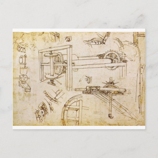 Codex Atlanticus Briefkaart (Voorkant)