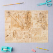 Codex Atlanticus, hydraulische machines van da Vin Tissuepapier (Craft)