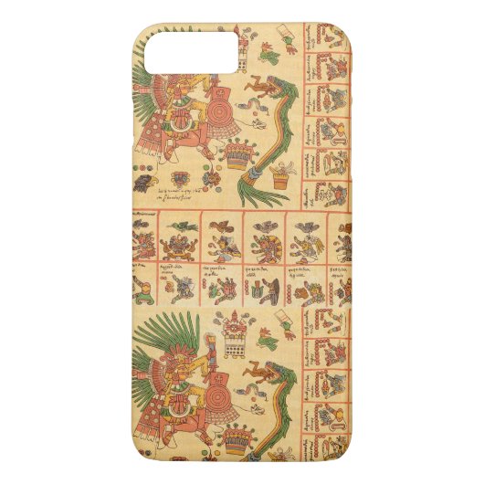 Codex Borbonicus Azteekse tekst Case-Mate iPhone Case (Achterkant)