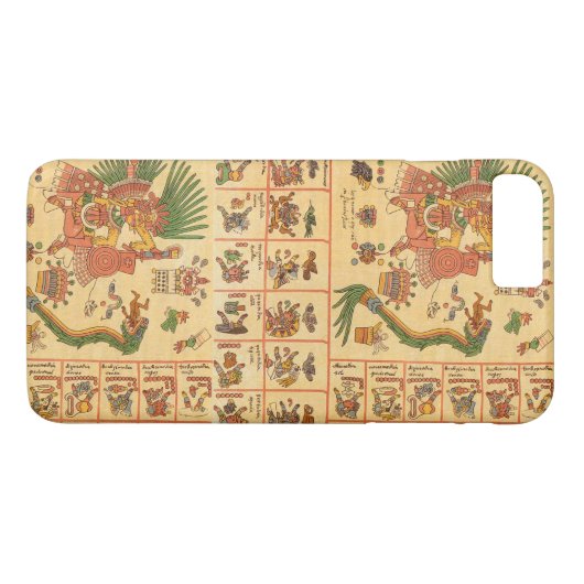 Codex Borbonicus Azteekse tekst Case-Mate iPhone Case (Achterkant (Horizontaal))