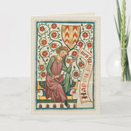 Codex Manesse CC0554 Birthday Card Kaart