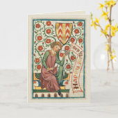 Codex Manesse CC0554 Birthday Card Kaart (Gele Bloem)