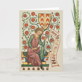 Codex Manesse CC0555 Birthday-kaart Kaart