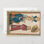 Codex Manesse - König Tyro von Schotten Postkarte Briefkaart (Voorkant / Achterkant)