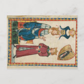 Codex Manesse - König Tyro von Schotten Postkarte Briefkaart (Voorkant)