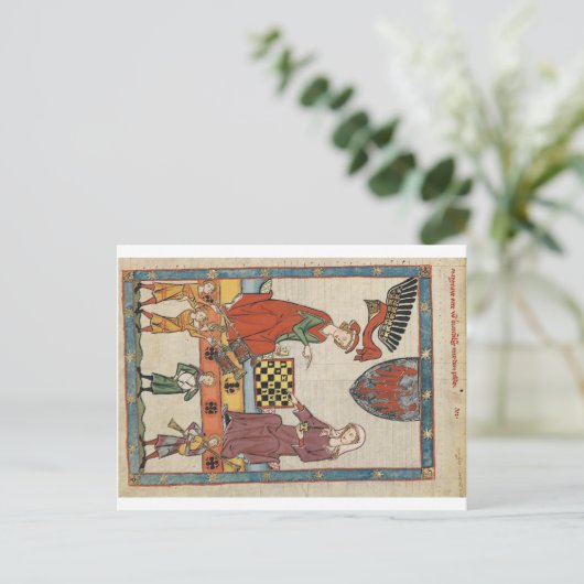 Codex Manesse - Markgraf Otto von Brandenburg Post Briefkaart (Staand voorkant)