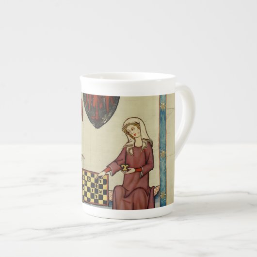 Codex Manesse middeleeuwse schakers Bone Chin Mok (Voorkant rechts)