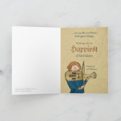 Codex Manesse Reinmar de Fiddler CC0716 Birthday Kaart (Binnen)