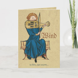 Codex Manesse Reinmar de Fiddler CC0716 Birthday Kaart