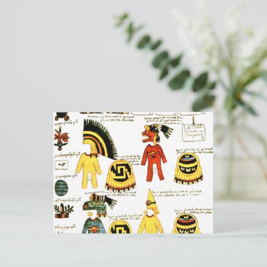 Codex Mendoza Briefkaart (Staand voorkant)