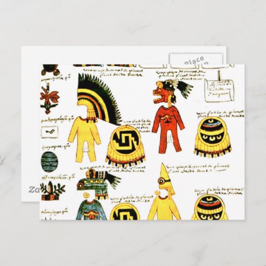 Codex Mendoza Briefkaart (Voorkant / Achterkant)