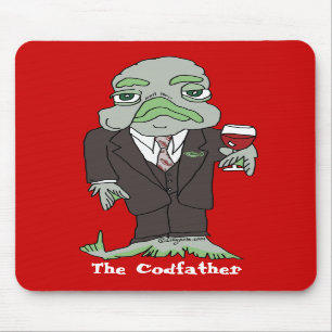 Codfather Cod fish Mousepad Muismat