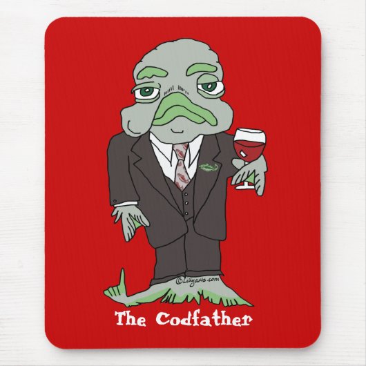 Codfather Cod fish Mousepad Muismat (Voorkant)