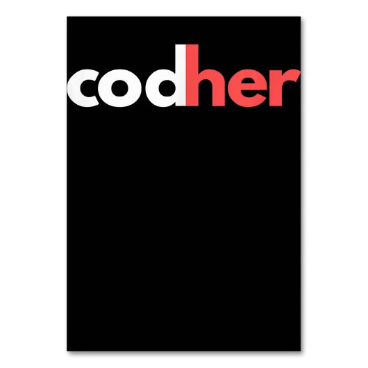 Codher Girl Programmer Women Stem Engineer Lovers Kaart (Voorkant)