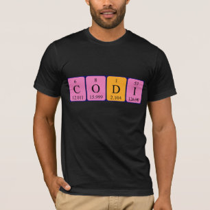 Codi periodiek systeem naam shirt