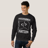 Codi Programmer Nation Code Developer Programming  Trui (Voorkant volledig)