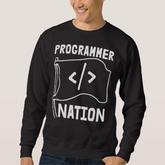 Codi Programmer Nation Code Developer Programming  Trui (Voorkant)