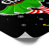 Coding Elf Christmas Family Girls Women Elf Squad Poster (Hoek)