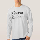 Coding Humor – App Developer Definition Shirt (Voorkant)