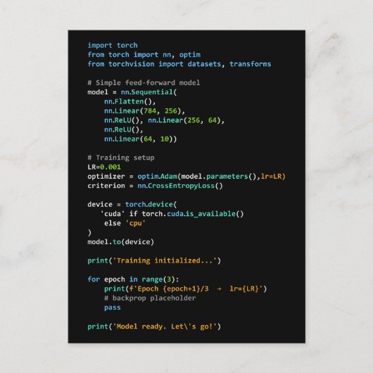 Coding Humor - Developer Logic and Tech Life Briefkaart (Voorkant)
