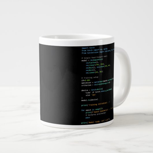 Coding Humor - Developer Logic and Tech Life Grote Koffiekop (Voorkant rechts)