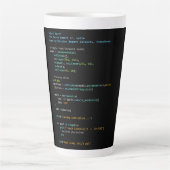 Coding Humor - Developer Logic and Tech Life Latte Mok (Voorkant)