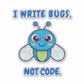 Coding Humor Sticker (Voorkant)