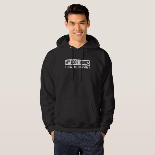 Coding Quote Computer Programming Hoodie (Voorkant volledig)