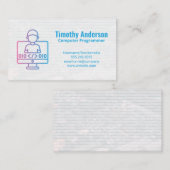 Coding | Software Engineer Visitekaartje (Voorkant / Achterkant)