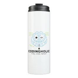 Codingholic Developer Fuel Your Brain  Thermosbeker
