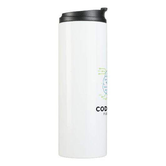 Codingholic Developer Voed Uw Brein Thermosbeker (Gedraaid links)