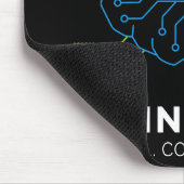 Codingholic Tech Brain Voor Ontwikkelaars Donker Muismat (Hoek)