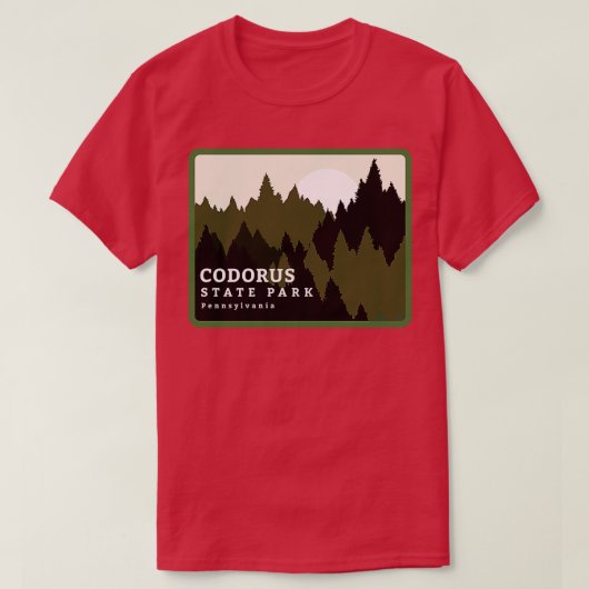 Codorus State Park Pennsylvania Forest Sunrise T-shirt (Design voorkant)